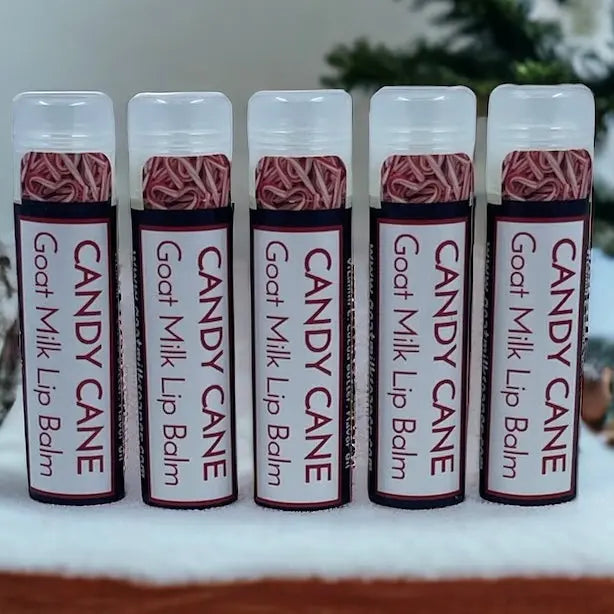 Candy Cane Goat Milk Lip Balm from Whitetail Lane Farm Goat Milk Soap