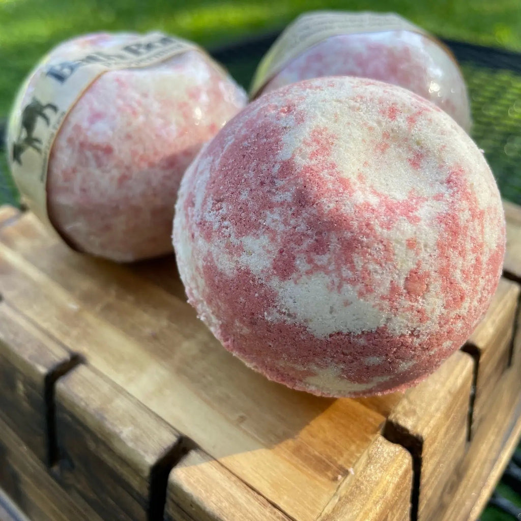 Goat Milk Bath Bomb - PEPPERMINT from Whitetail Lane Farm Goat Milk Soap